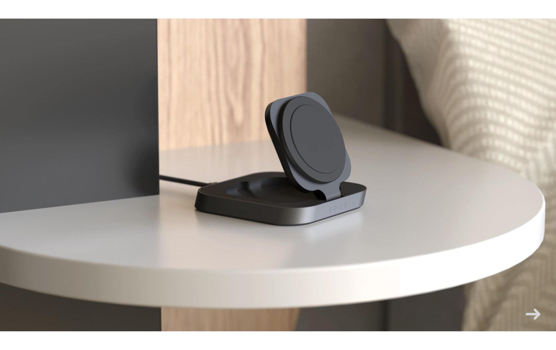 ZENS ZESC16B/00 Kabelloses Ladegerät 15 W – MagSafe-kompatibel, Qi – für iPhone, Kopfhörer