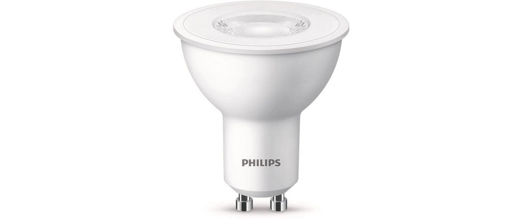Philips by Signify Philips LED-Reflektor MR16 GU10 – Warmweiss 2700 K, 380 lm, 4,7 W, 36° – 3 Stk. – Weiss