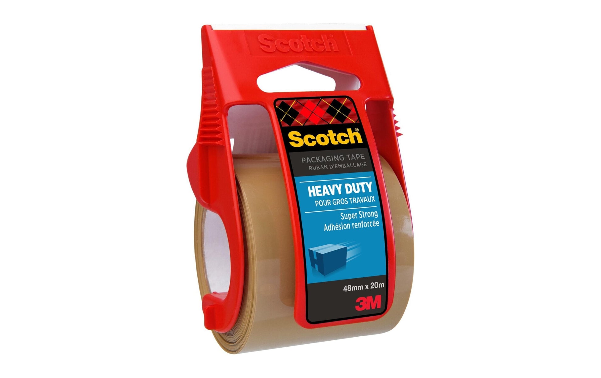 Scotch Verpackungsband Pack Classic – mit Abroller – permanent, glatt, 48 mm × 20 m, braun