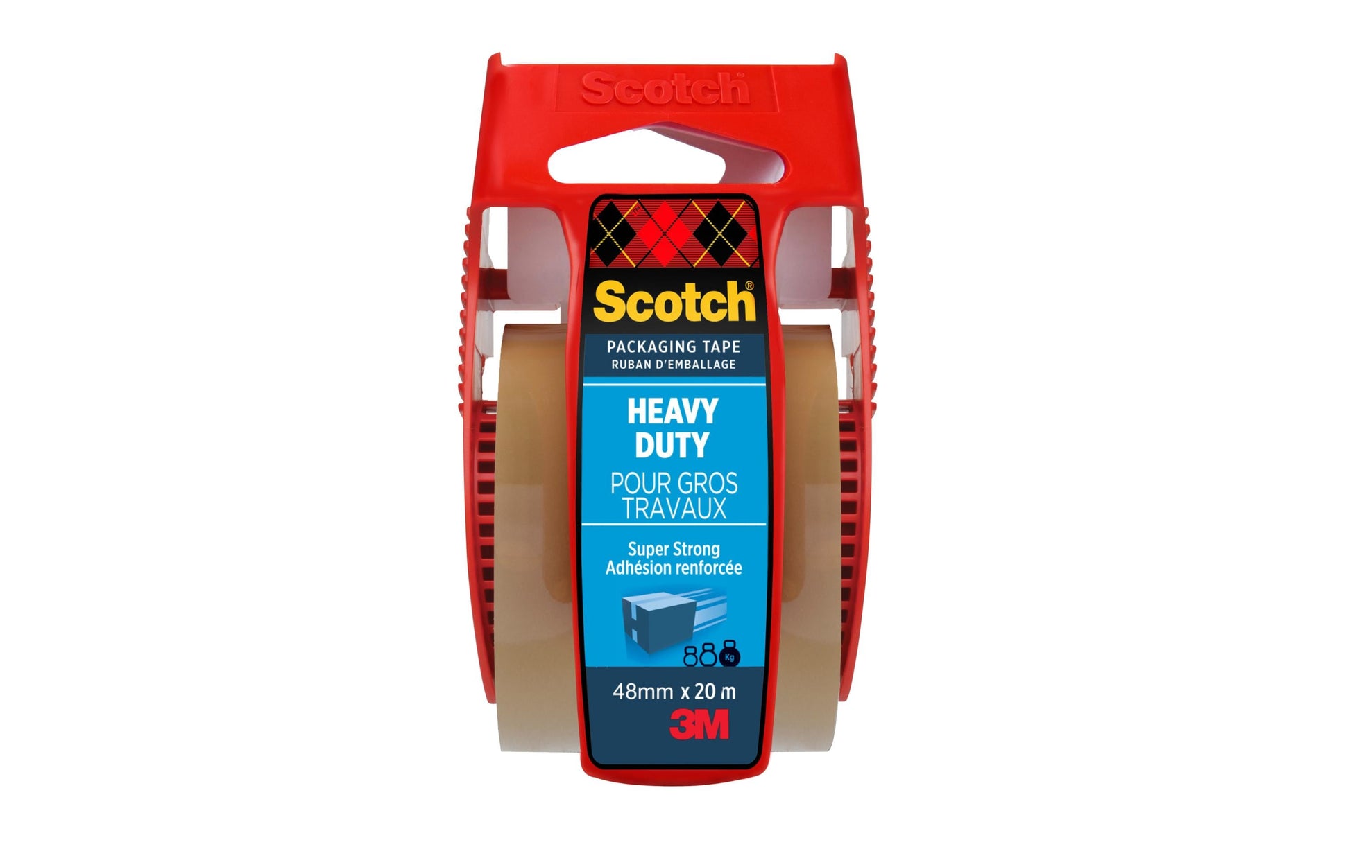 Scotch Verpackungsband Pack Classic – mit Abroller – permanent, glatt, 48 mm × 20 m, braun