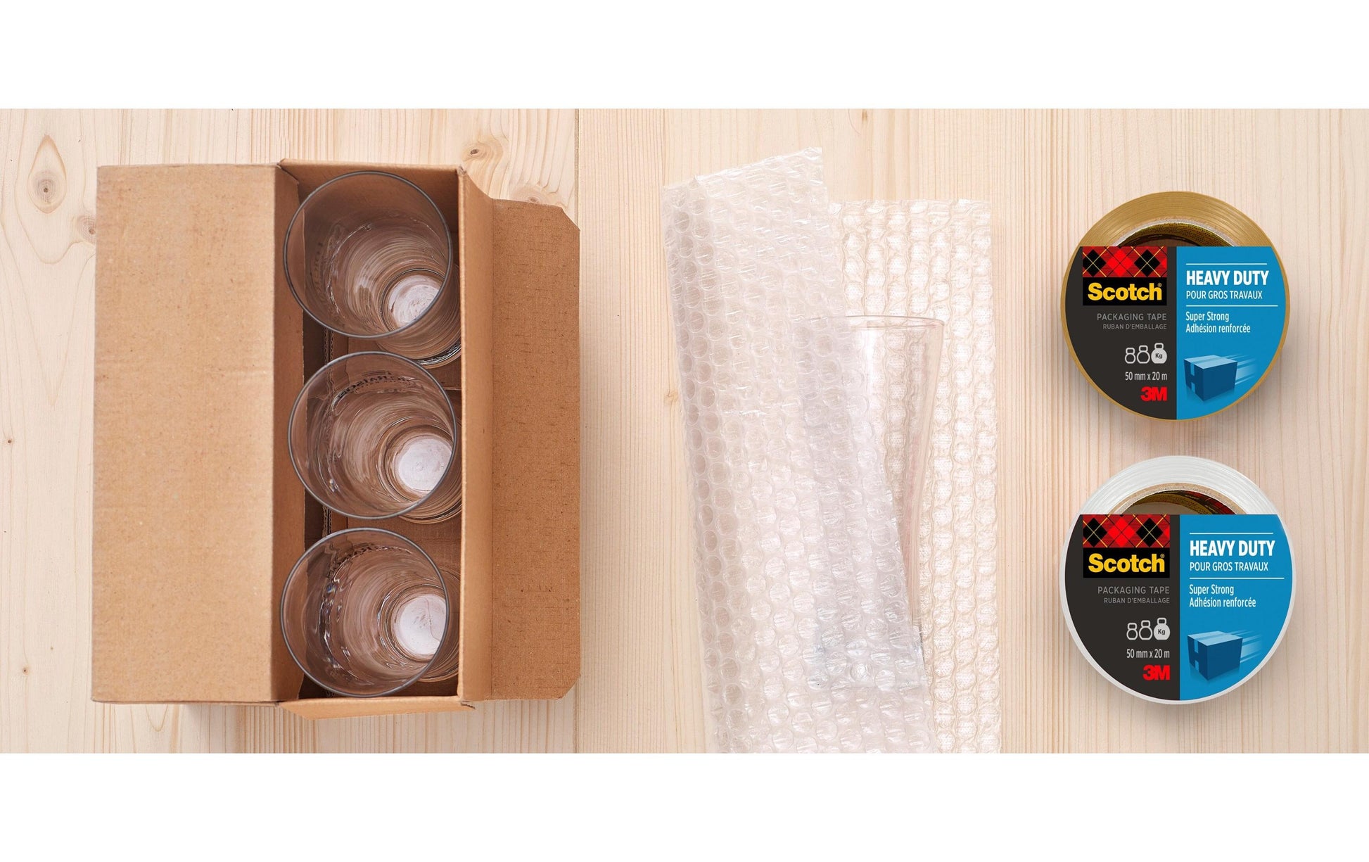 Scotch Verpackungsband Pack Classic – mit Abroller – permanent, glatt, 48 mm × 20 m, braun