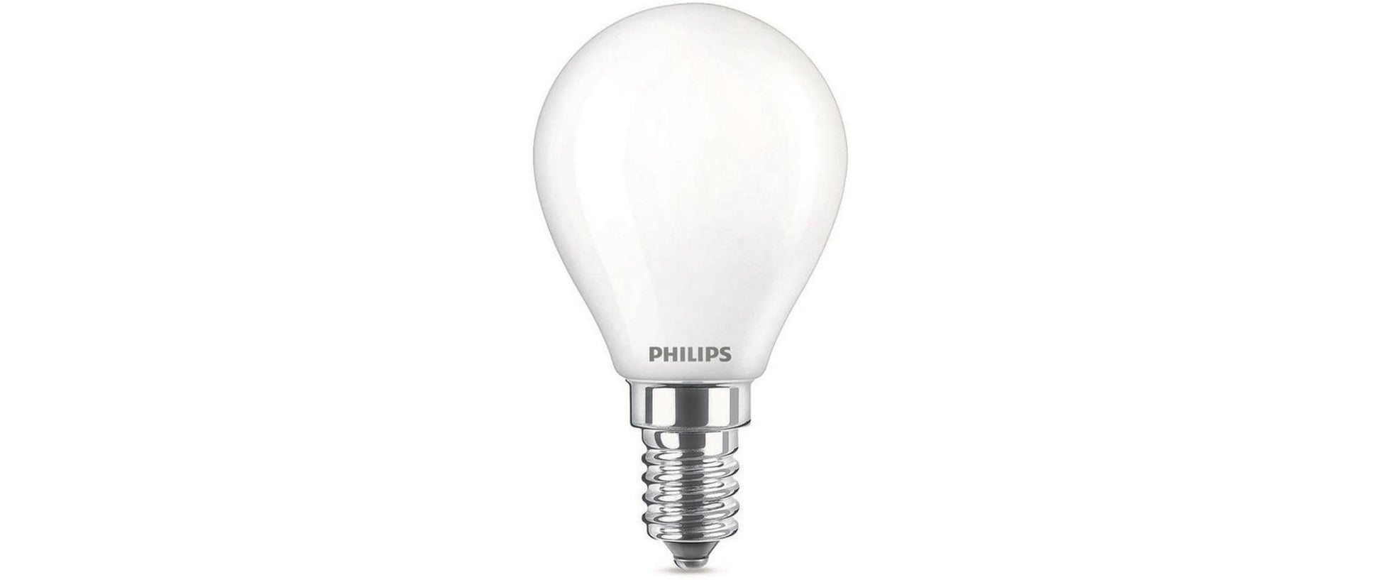 Philips by Signify Philips LED-Leuchtmittel E14 P45 – Warmweiss 2700 K, 470 lm, 4,3 W – IP20 – 1 Stk. – Milchglas