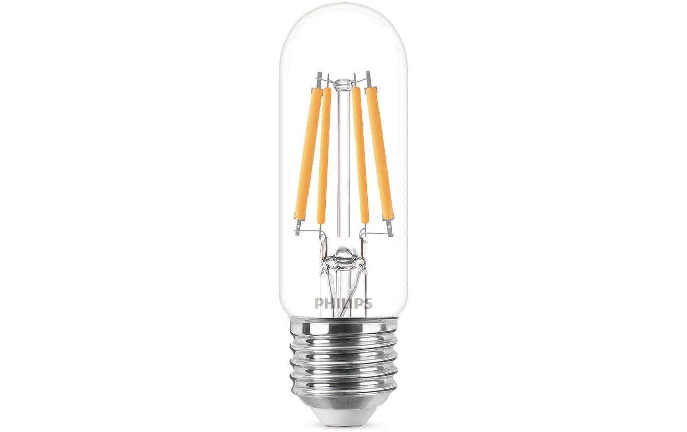 Philips by Signify Philips LED-Leuchtmittel E27 T30 – Warmweiss 2700 K, 806 lm, 6,5 W – 1 Stk. – Transparent, Glas