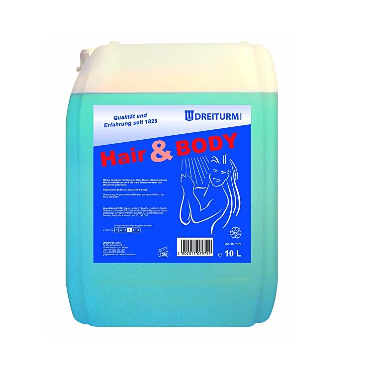 Dreiturm Duschgel Hair & Body – silikonfrei, parabenfrei – Kanister – 10 l