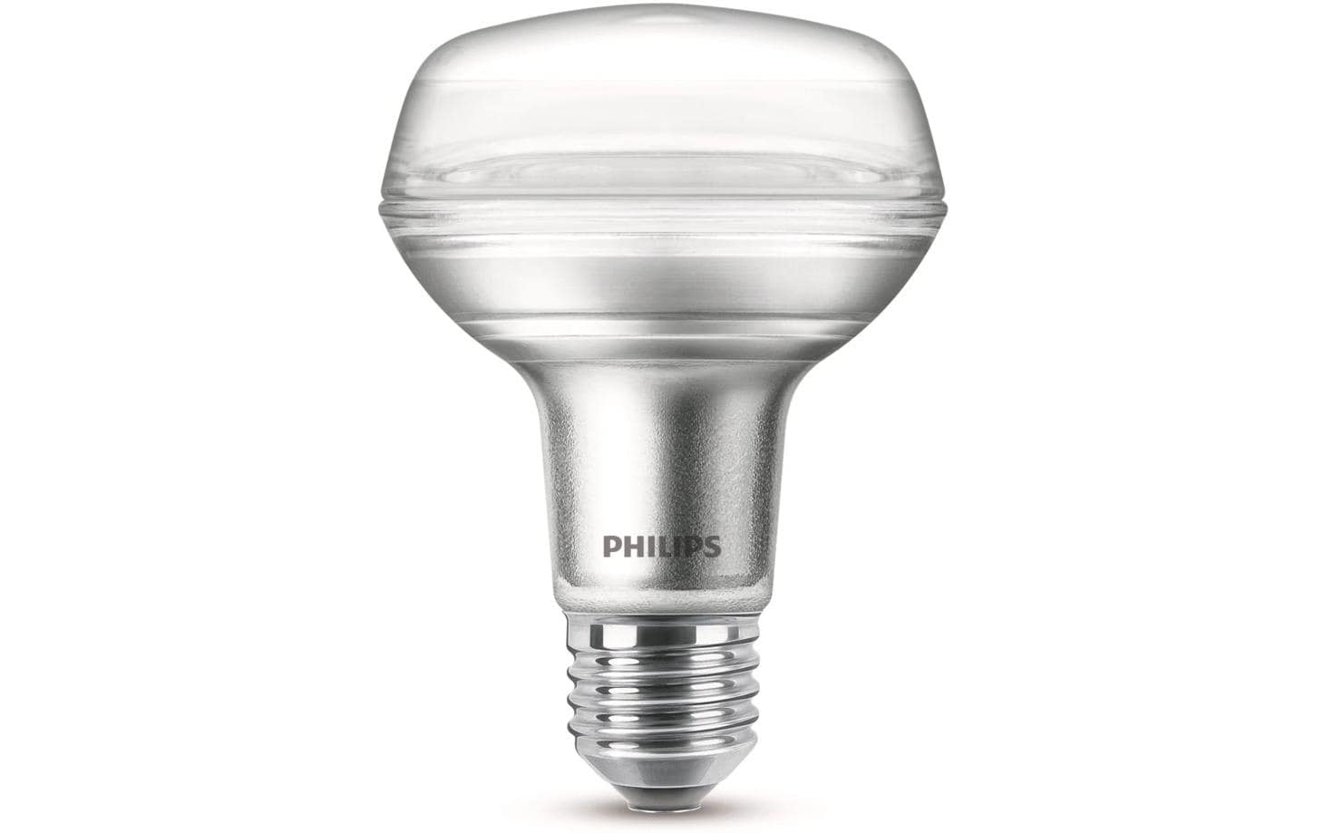 Philips by Signify Philips Leuchtmittel E27 R80 – 345 lm, 4 W, Warmweiss 2700 K – 36°, 1 Stk., Klar