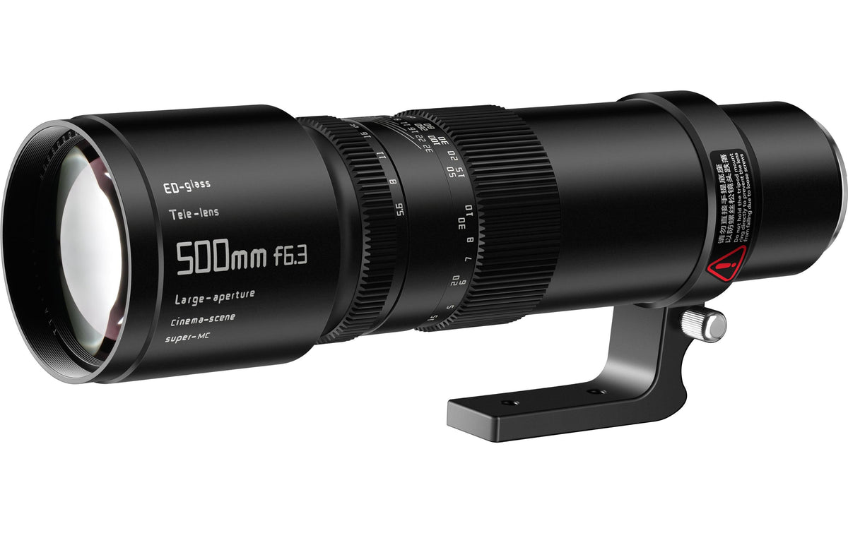 TTArtisan F50063-B-E Teleobjektiv – 500 mm f/6,3 – für Sony E-Mount – Vollformat – 82 mm Filter