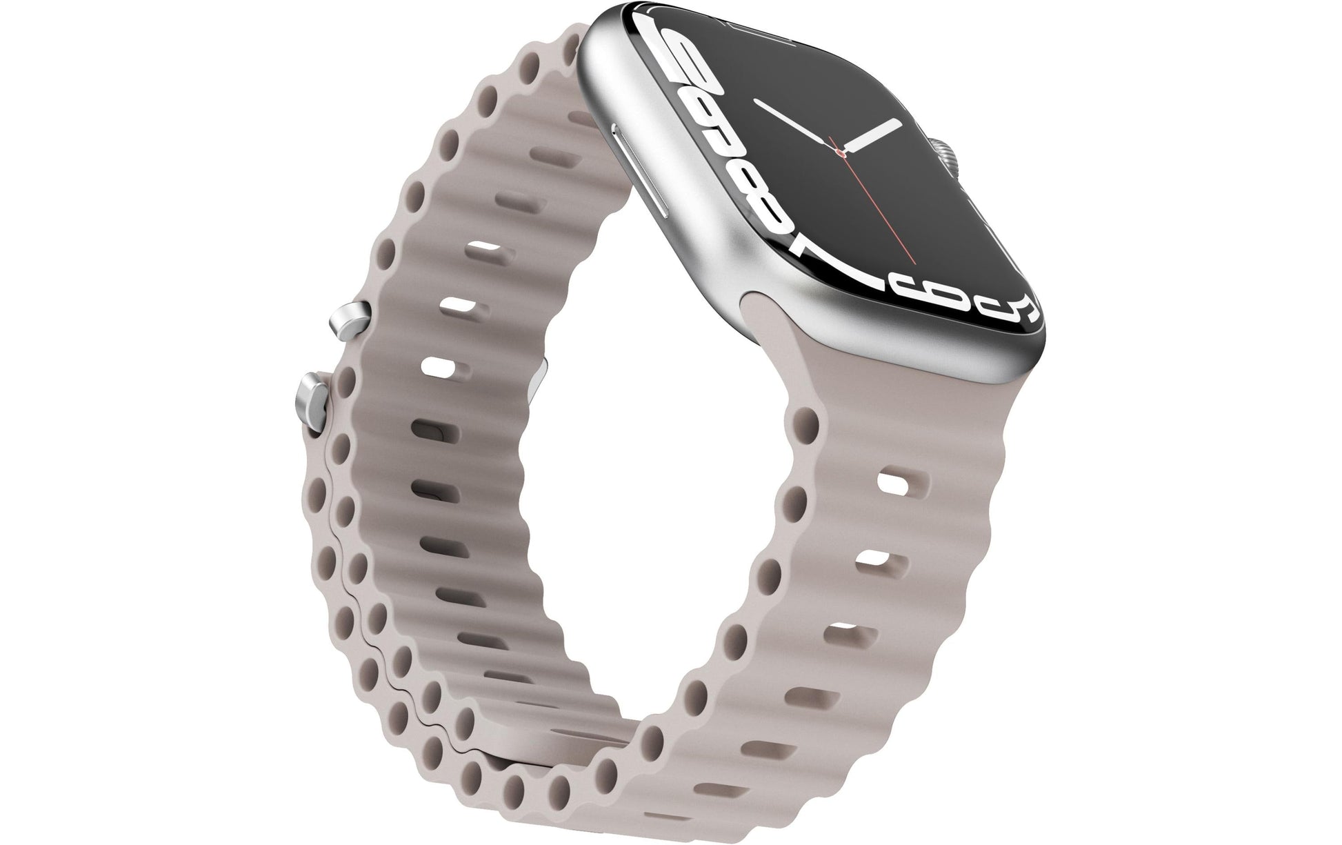 Vonmählen Wave Band 2 – Armband – für Apple Watch (verschiedene Grössen), Creme, Elastomer (T)
