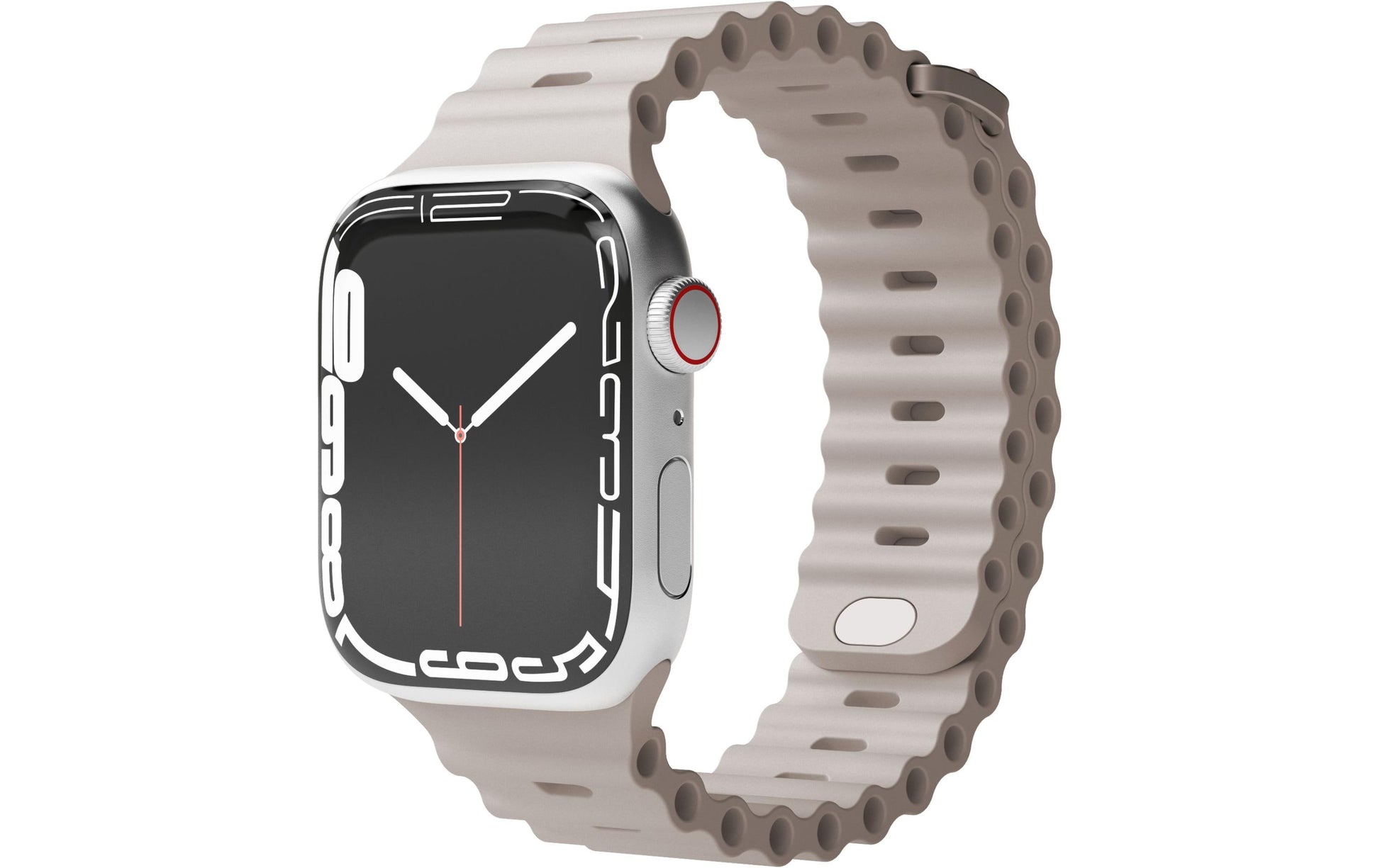 Vonmählen Wave Band 2 – Armband – für Apple Watch (verschiedene Grössen), Creme, Elastomer (T)