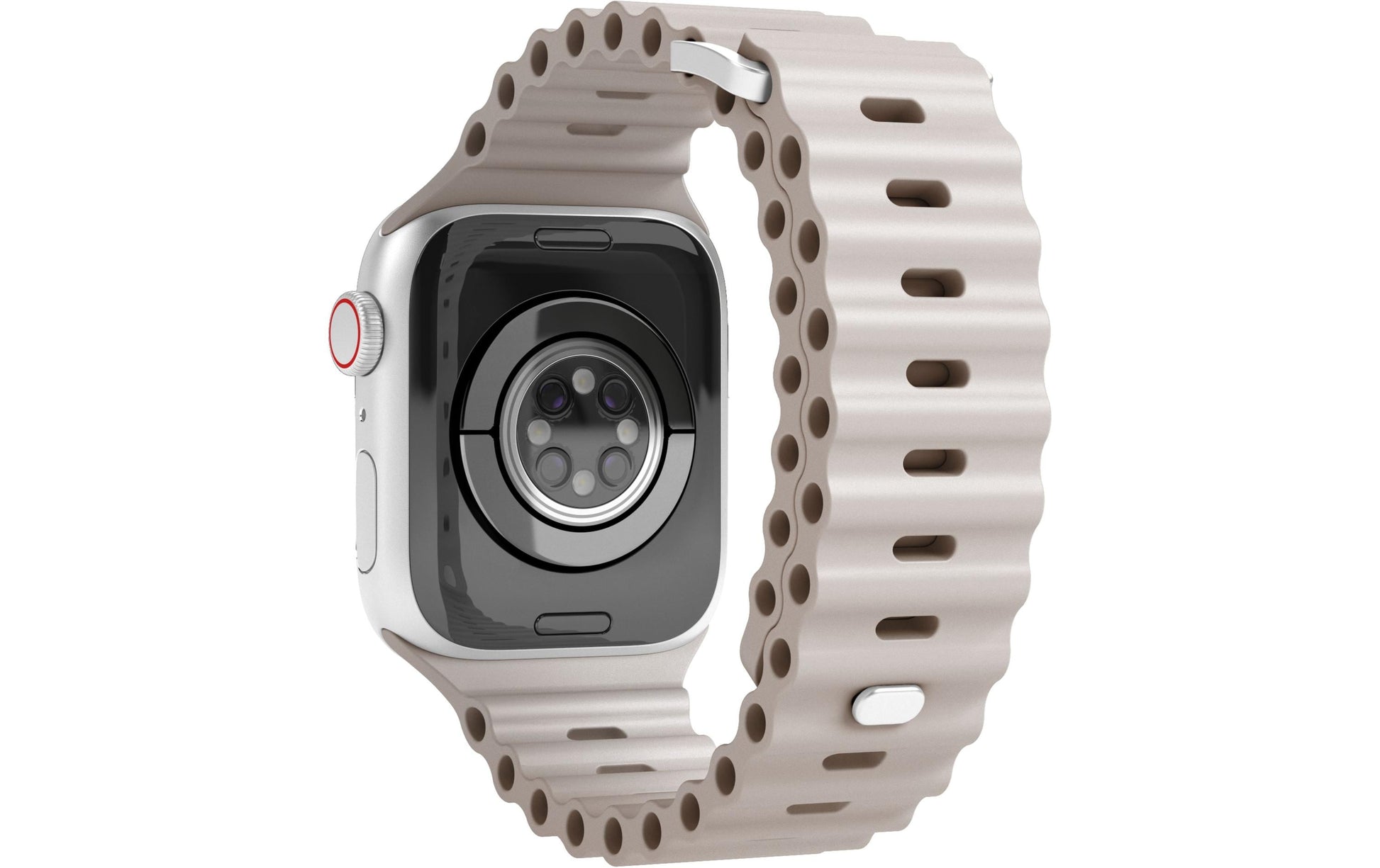 Vonmählen Wave Band 2 – Armband – für Apple Watch (verschiedene Grössen), Creme, Elastomer (T)