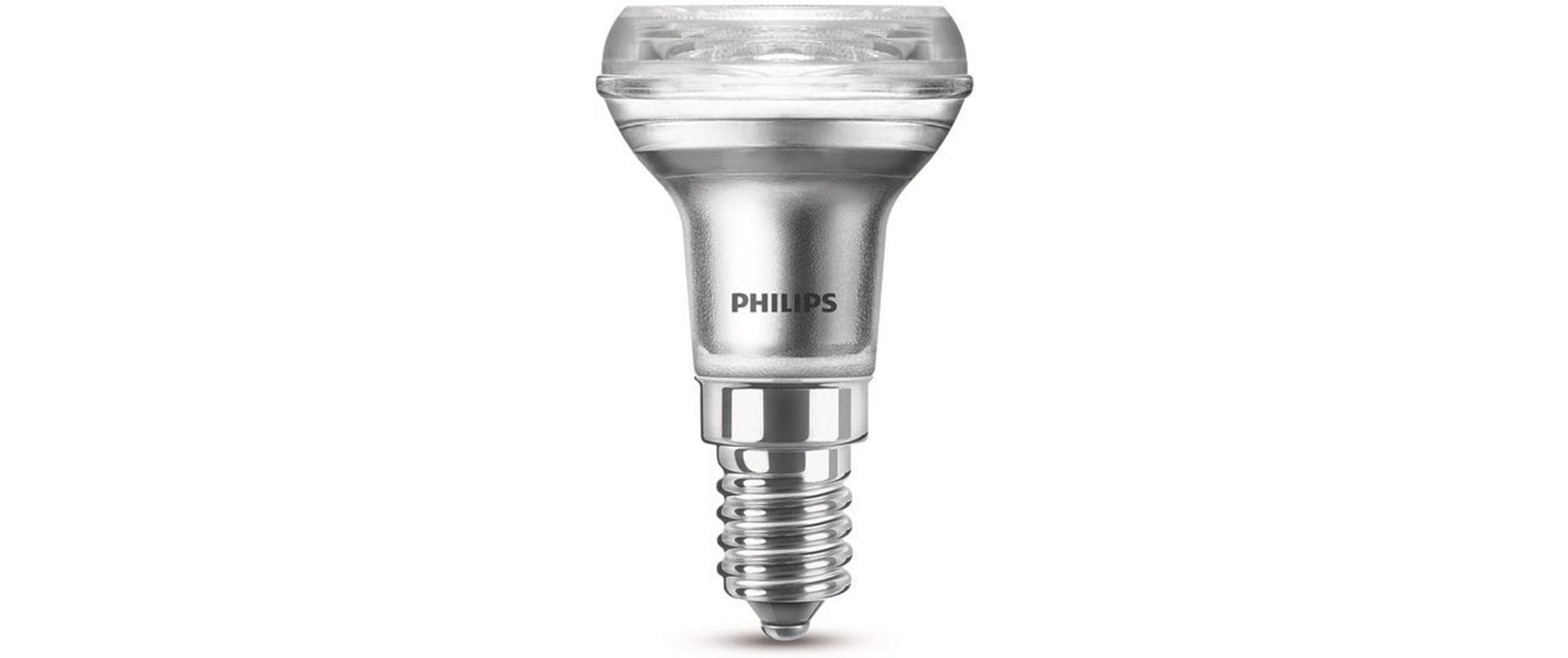 Philips by Signify Philips LED-Reflektor E14 R39 – 150 lm, 1,8 W, Warmweiss 2700 K, 36° – 1 Stk., klar, Glas