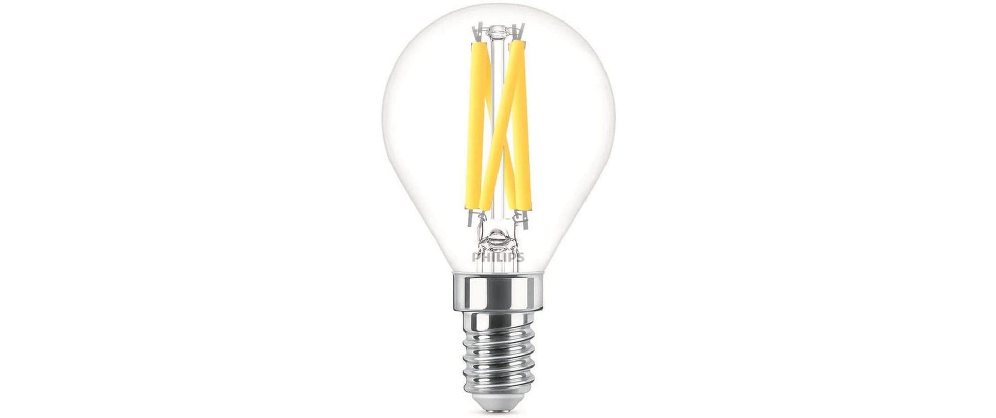 Philips by Signify Philips LED-Leuchtmittel E14 P45 – 806 lm, 5,9 W, Warmweiss 2200–2700 K, dimmbar – 1 Stk. – Transparent