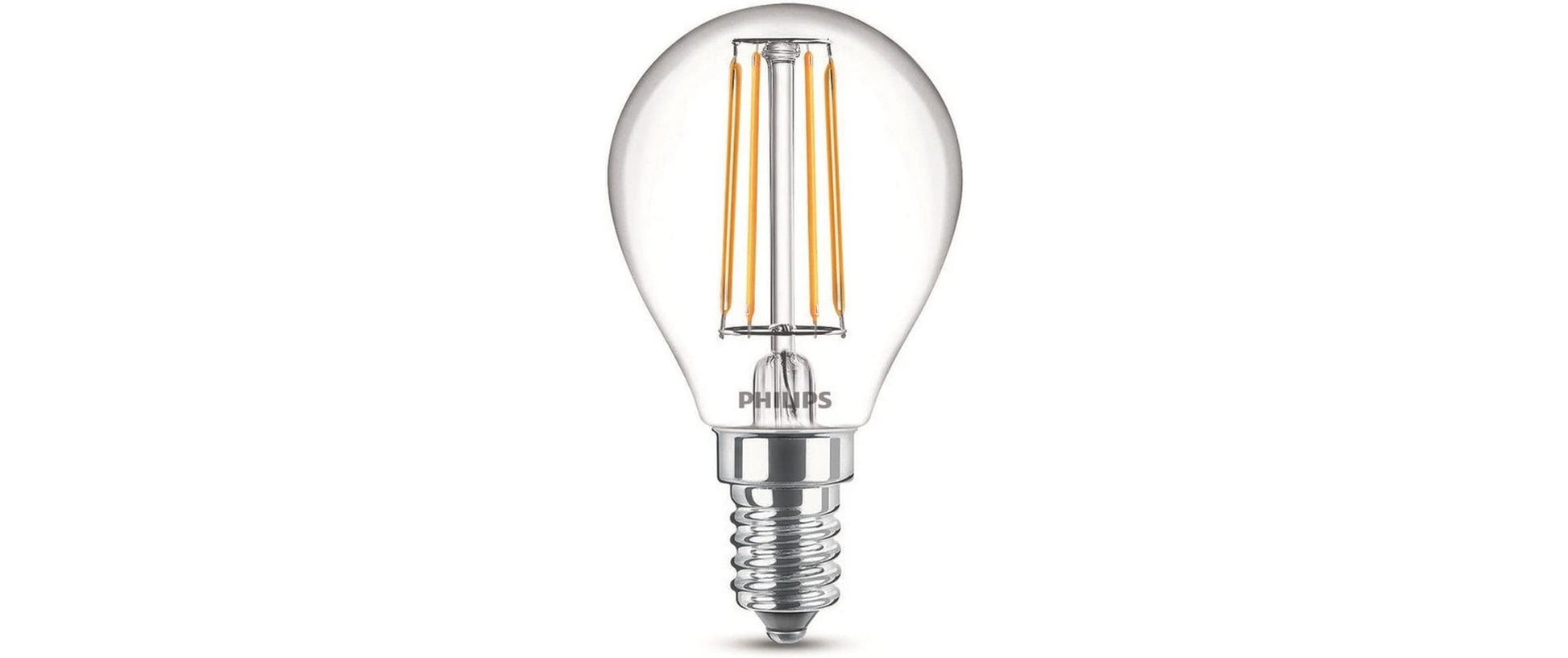 Philips by Signify Philips LED-Leuchtmittel E14 P45 – 470 lm, 4,3 W, Warmweiss 2700 K – 2 Stk. – Klar