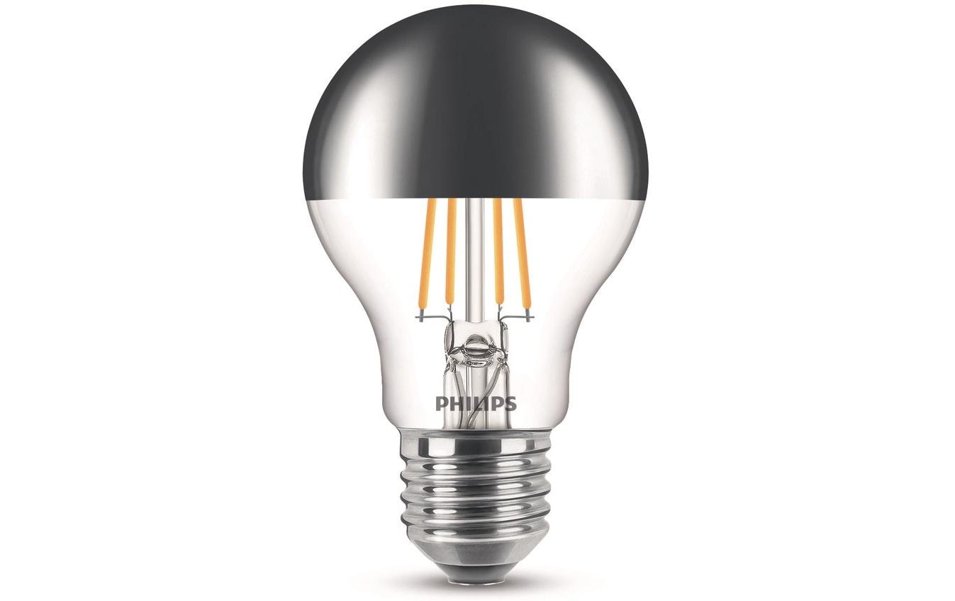 Philips by Signify Philips LED-Leuchtmittel E27 A-Form – Warmweiss 2700 K, 650 lm, 7,2 W, dimmbar – Transparent, Glas – 1 Stk.