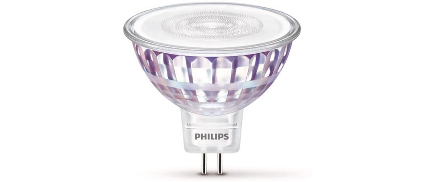 Philips by Signify Philips LED-Leuchtmittel MR16 GU5.3 – Warmweiss 2700 K, 621 lm, 7 W, 36° – 1 Stk. – Klar