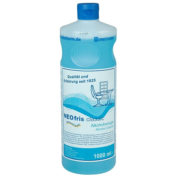 Dreiturm Neofris Allzweckreiniger für wasserbeständige Oberflächen – Zitrone, Alkoholreiniger, Flasche