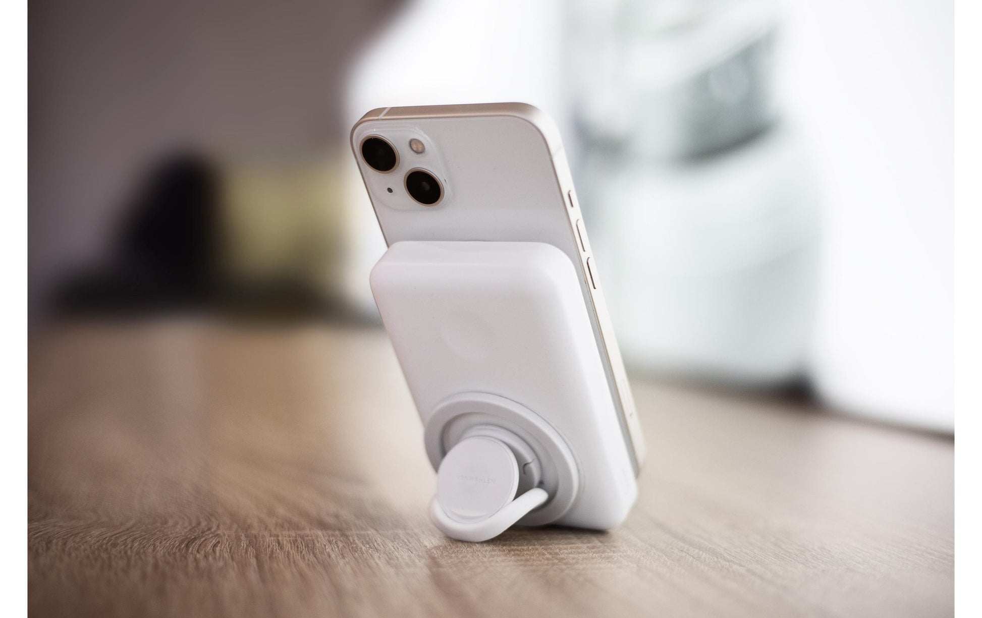 Vonmählen MagSafe Powerbank 10000 mAh, PD 20 W, 1× USB-C, 1× USB-A, für iPhone (MagSafe), Weiss