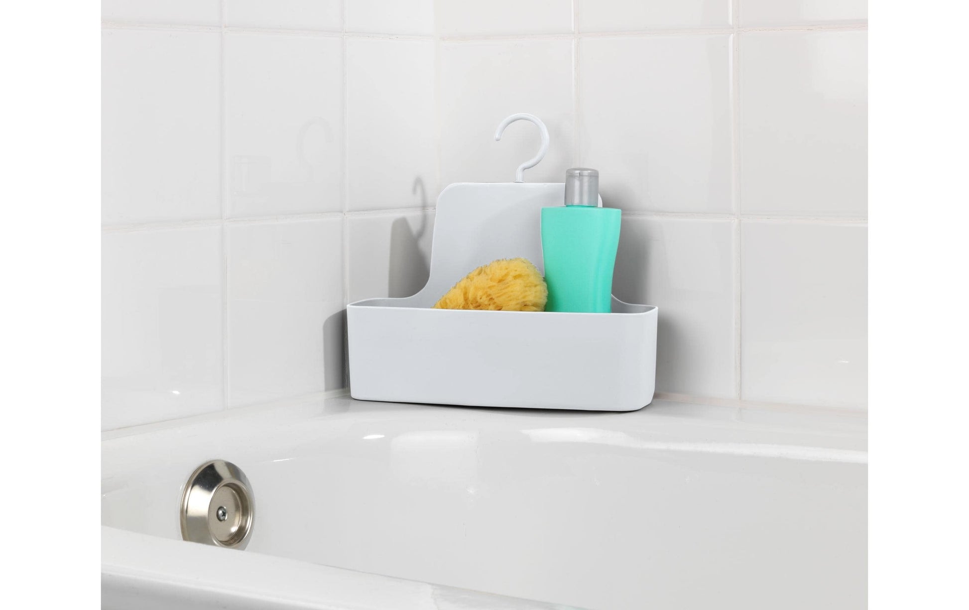 WENKO Seifenhalter (Wand) Barcelona – Polyurethan/Polyvinylchlorid (PVC), Haken, 26×9×24 cm, Weiss