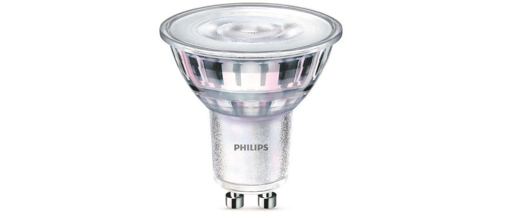 Philips by Signify Philips LED-Leuchtmittel GU10 Reflektor – 460 lm, 4,7 W, Warmweiss 3000 K, 36° – 1 Stk.