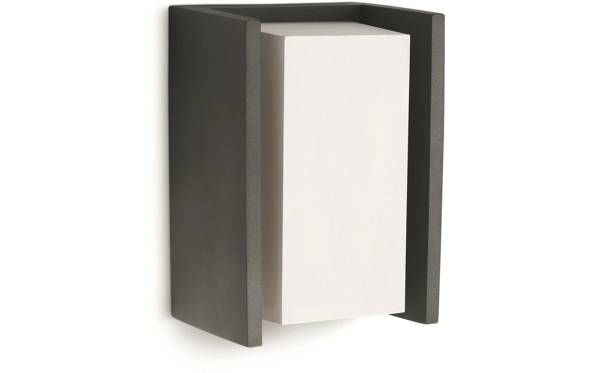 Philips by Signify Philips Aussenwandleuchte Bridge – 10,1×21,2 cm, 42 W, IP44, Netzbetrieb, Anthrazit, Aluminium
