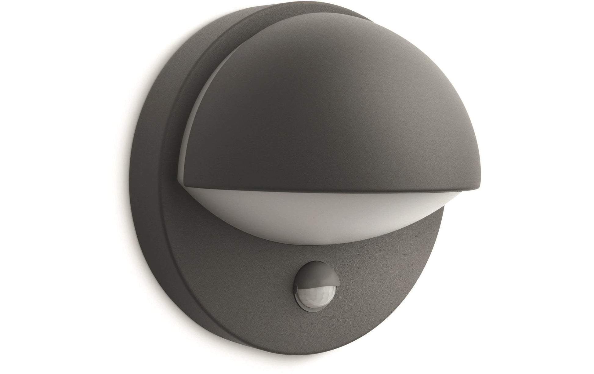 Philips by Signify Philips Aussenwandleuchte – 600 lm – IP44 – Netzbetrieb – Bewegungsmelder – Anthrazit, Aluminium