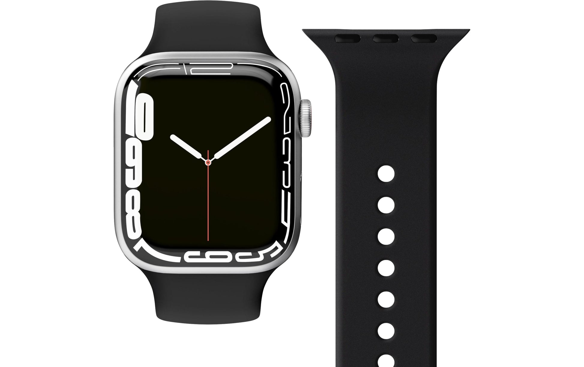 Vonmählen Silicon Loop – Silikon, Schwarz, für Apple Watch 38/40/41 mm