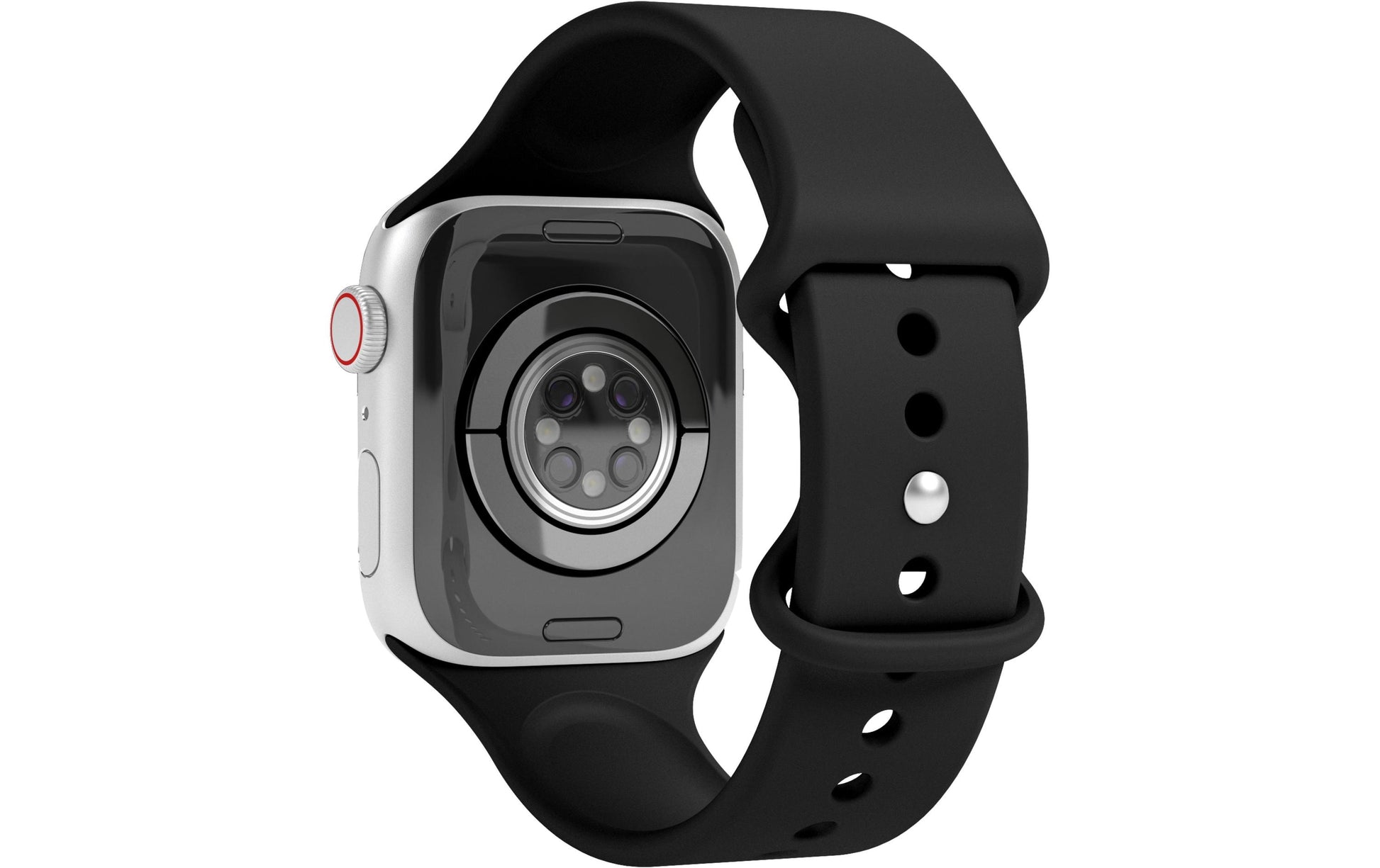 Vonmählen Silicon Loop 2 – Armband – für Apple Watch (diverse Grössen), Schwarz, Elastomer (TPR)