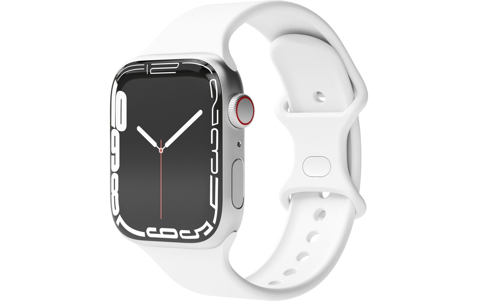 Vonmählen Silicon Loop 1 – Sportarmband, Weiss, für Apple Watch 38 mm, 40 mm, 41 mm