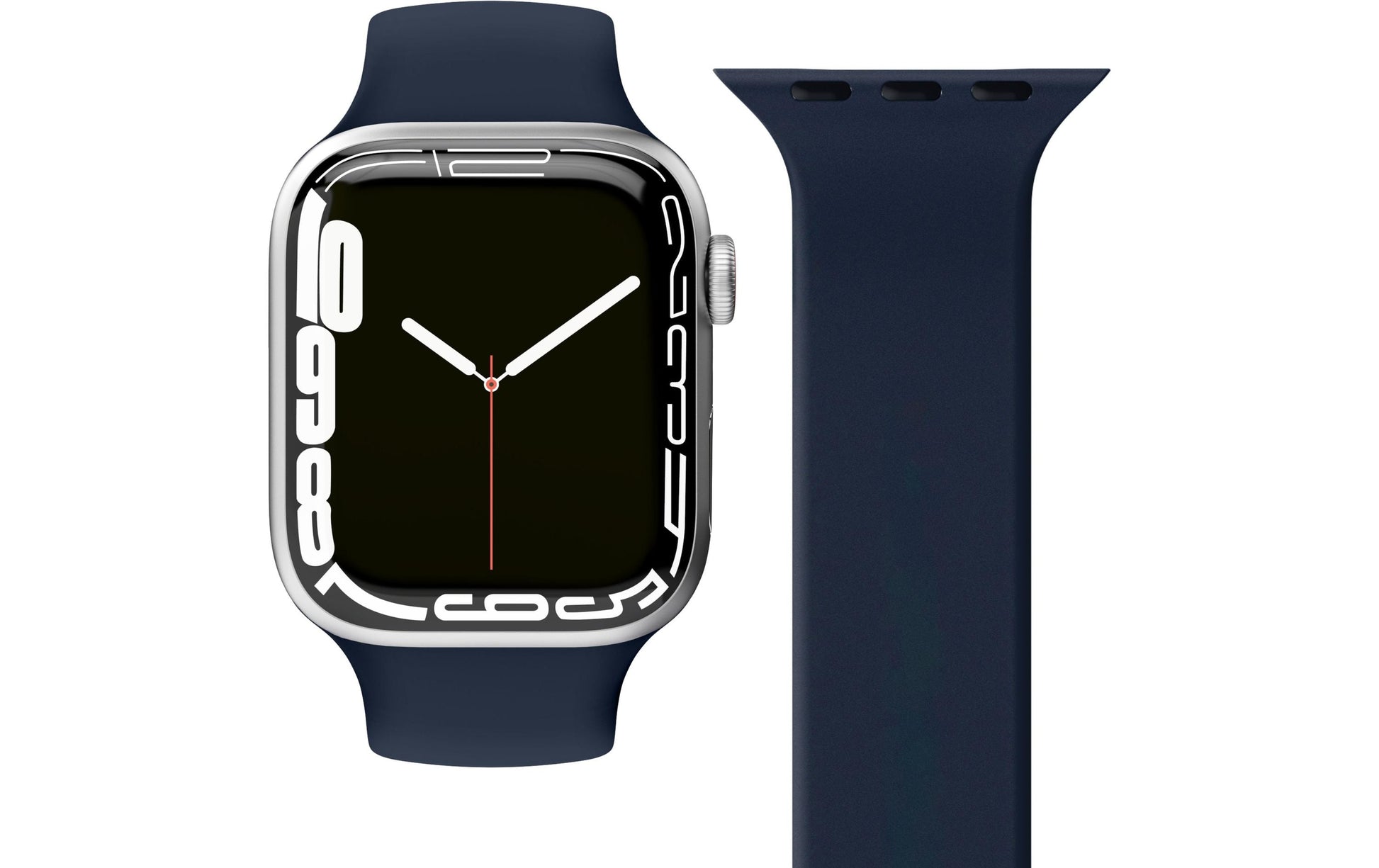 Vonmählen Solo Loop 2 – Armband – für Apple Watch (diverse Grössen), Navy, L, Silikon