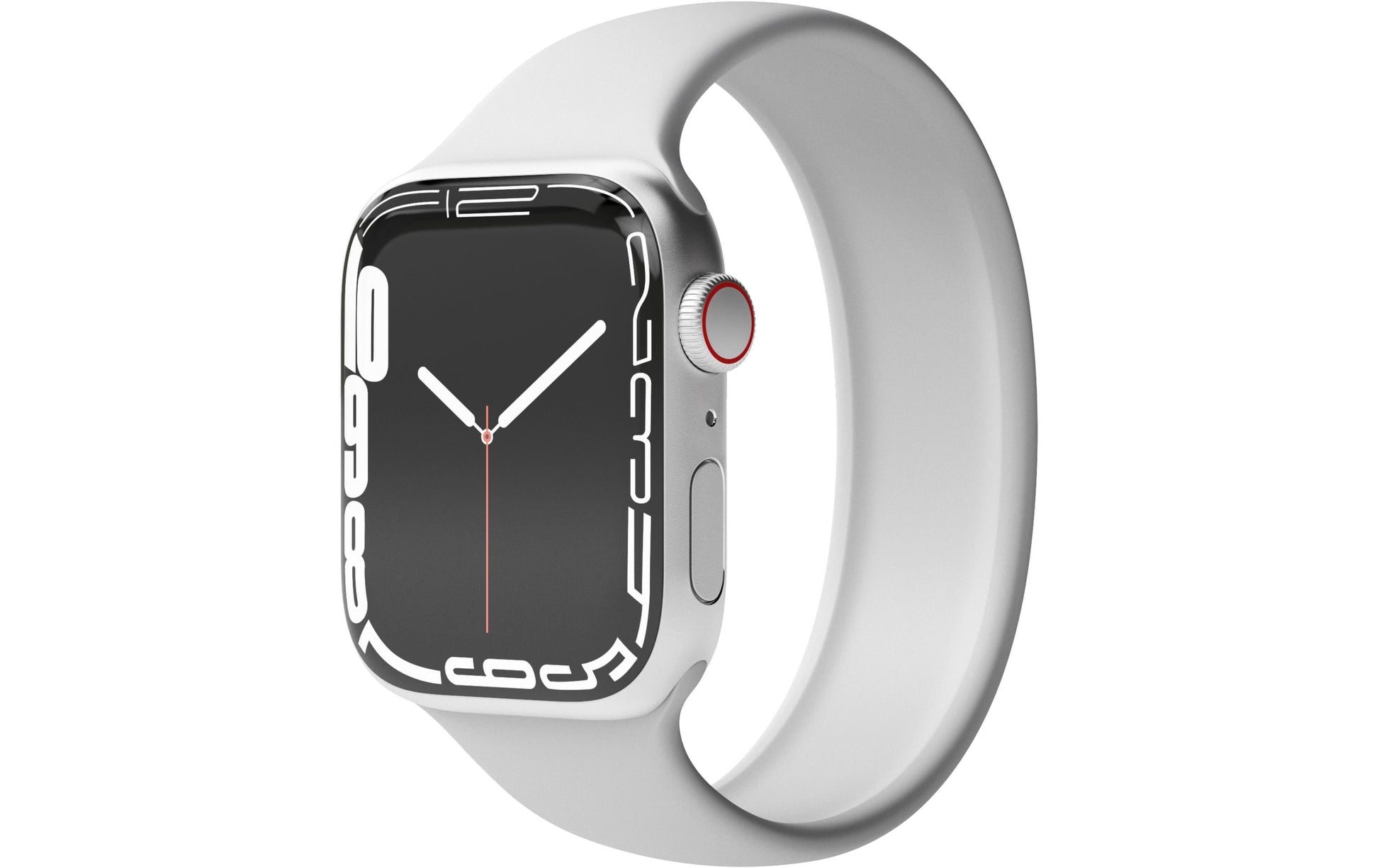 Vonmählen Solo Loop 2 – Armband – für Apple Watch (diverse Grössen: 42, 44, 45, 49 mm), Hellgrau, Grösse S