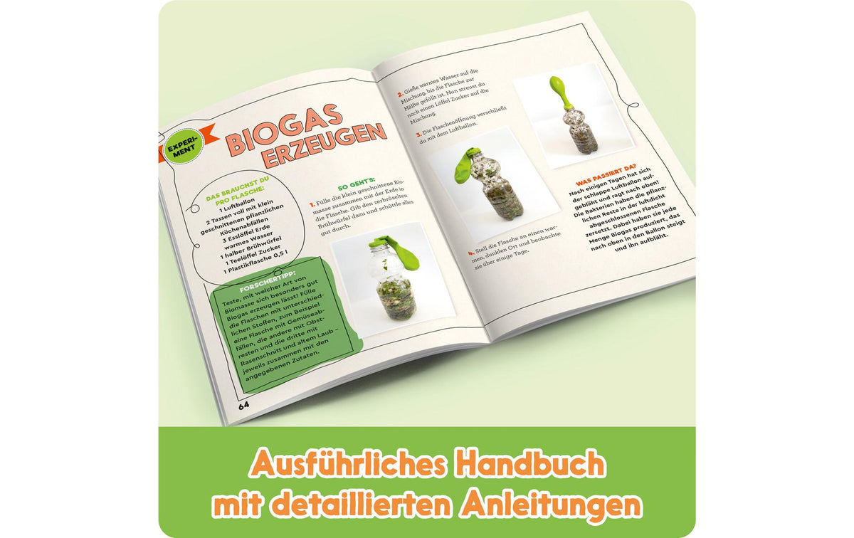 Franzis Verlag Experimentier-Bausatz – GEOlino - Erneuerbare Energien, Solarenergie, ab 10 Jahren