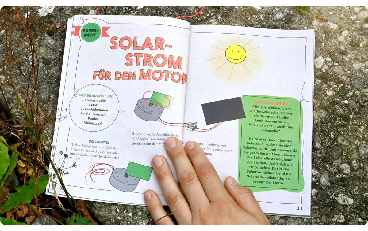 Franzis Verlag Experimentier-Bausatz – GEOlino - Erneuerbare Energien, Solarenergie, ab 10 Jahren