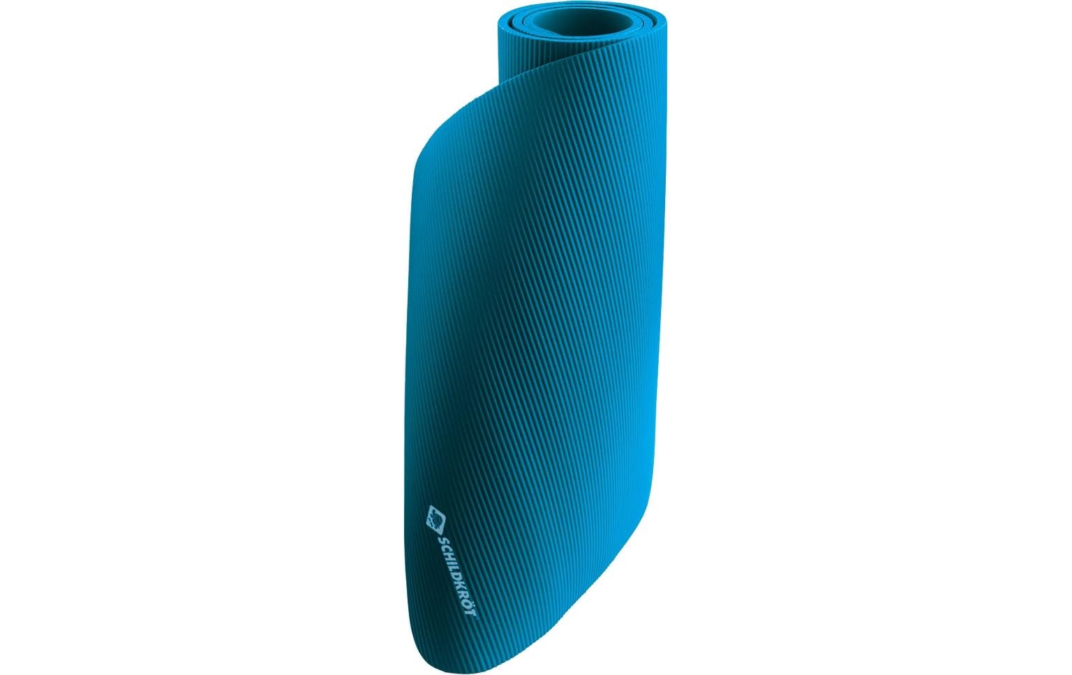 Schildkröt Fitness Trainingsmatte – 185 × 61 cm, 1 cm – Blau, Gummi