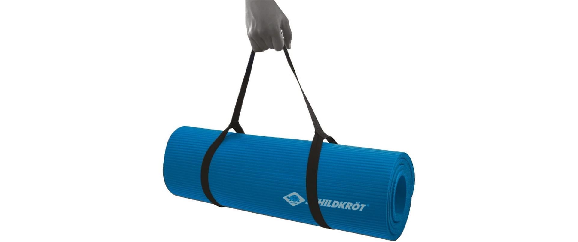 Schildkröt Fitness Trainingsmatte – 185 × 61 cm, 1 cm – Blau, Gummi