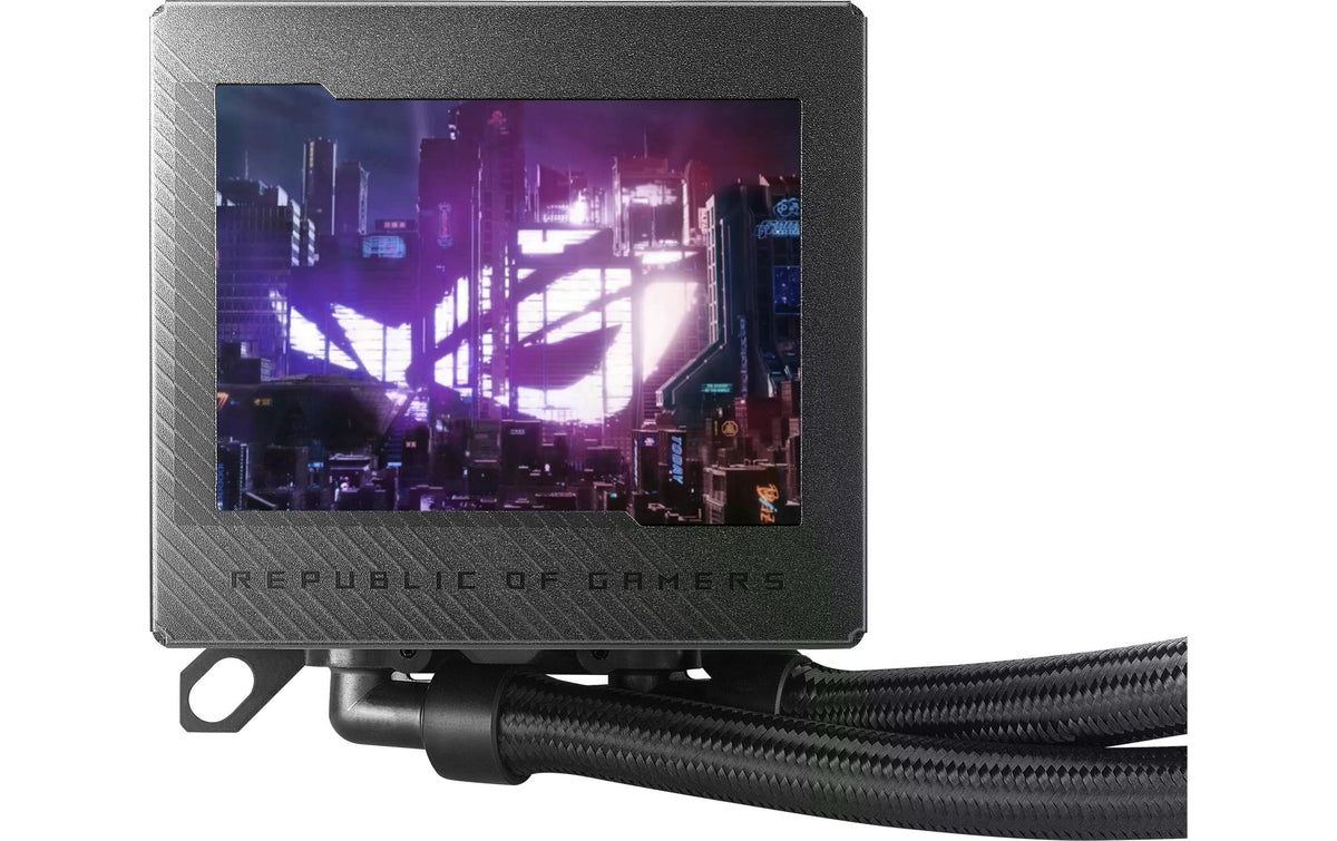 ASUS ROG RYUJIN III 240 – All-in-One Flüssigkeitskühler – 240 mm, 2×120 mm, 3,5″ LCD, ARGB, für AM5, AM4, LGA