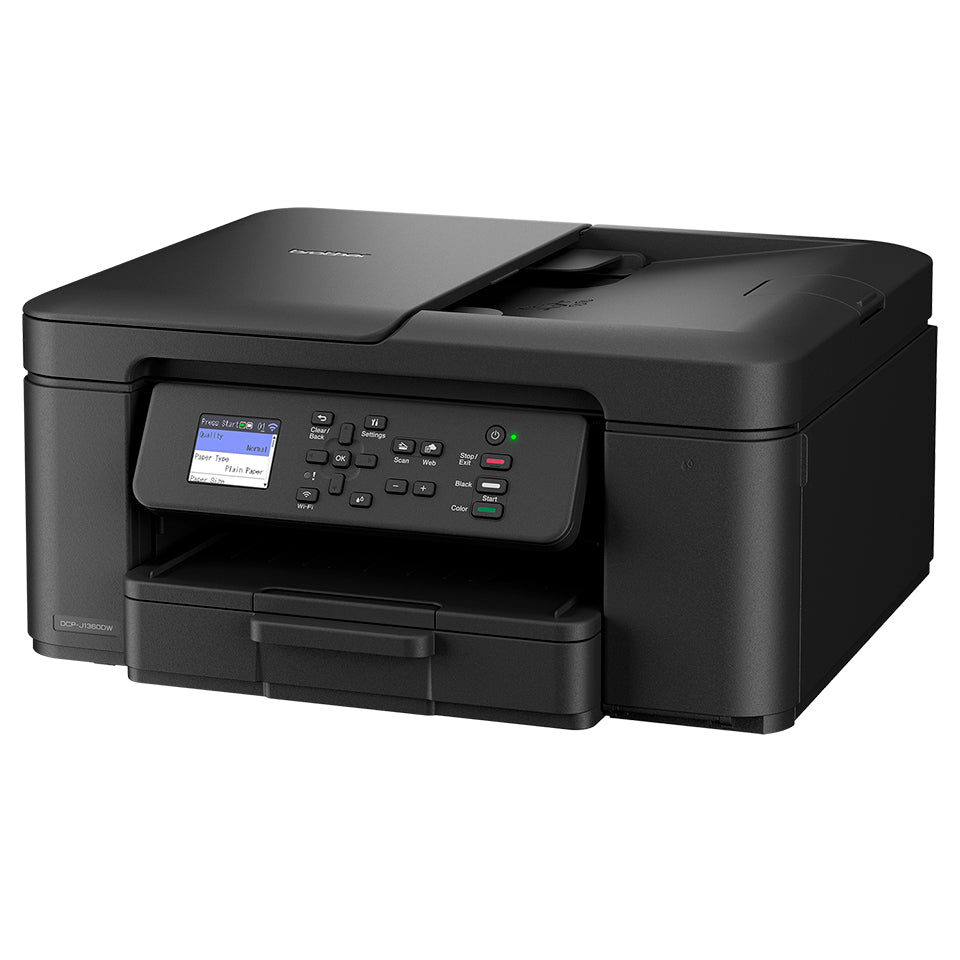 Brother DCP-J1360DW – Farbiges Tintenstrahl-MFP, 3-in-1 – WLAN – Duplex, ADF – 16 ppm S/W, 16 ppm Farbe