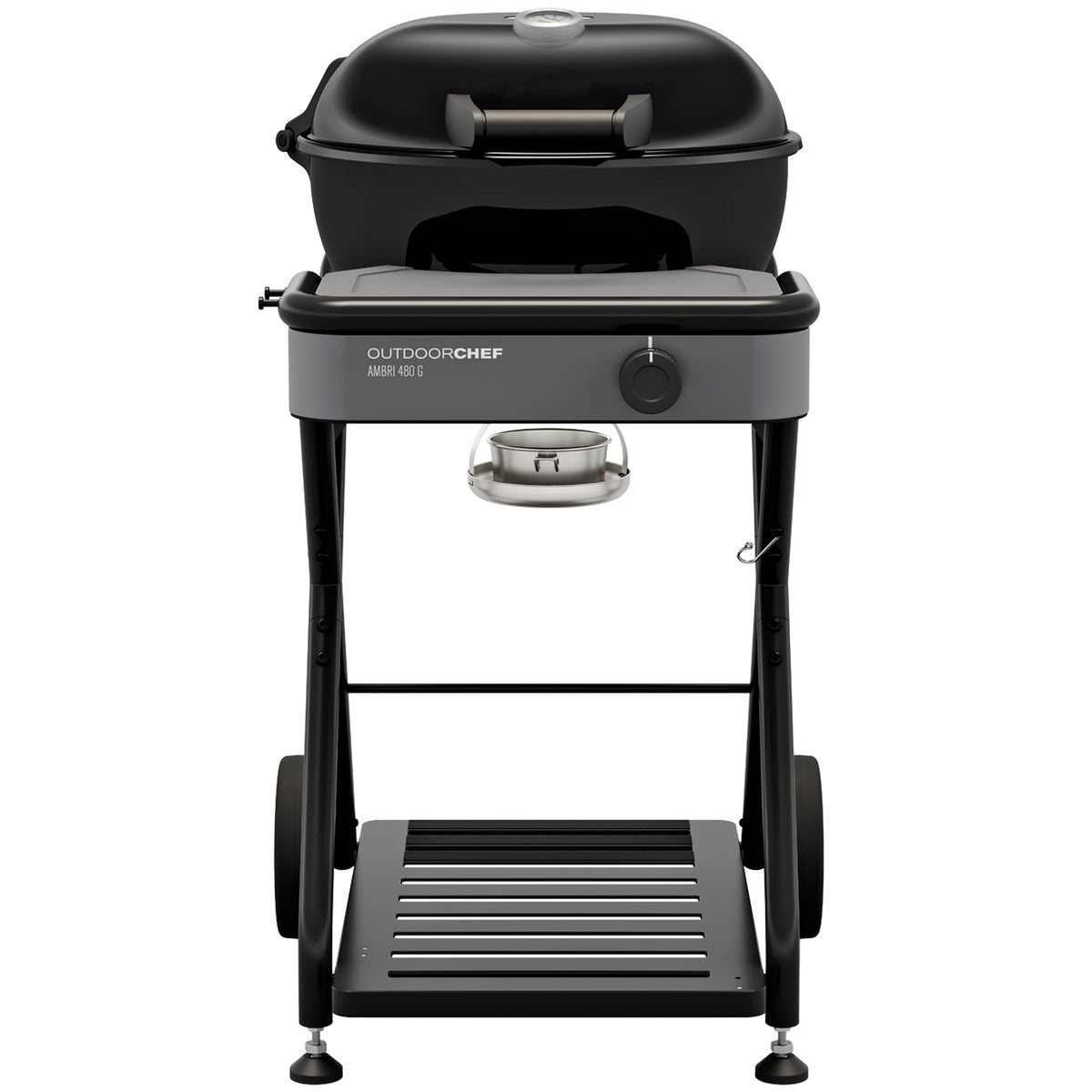 OUTDOORCHEF Kamado-Gasgrill Ambri 480 G Evo – Ø 48 cm, 5,8 kW – schwarz