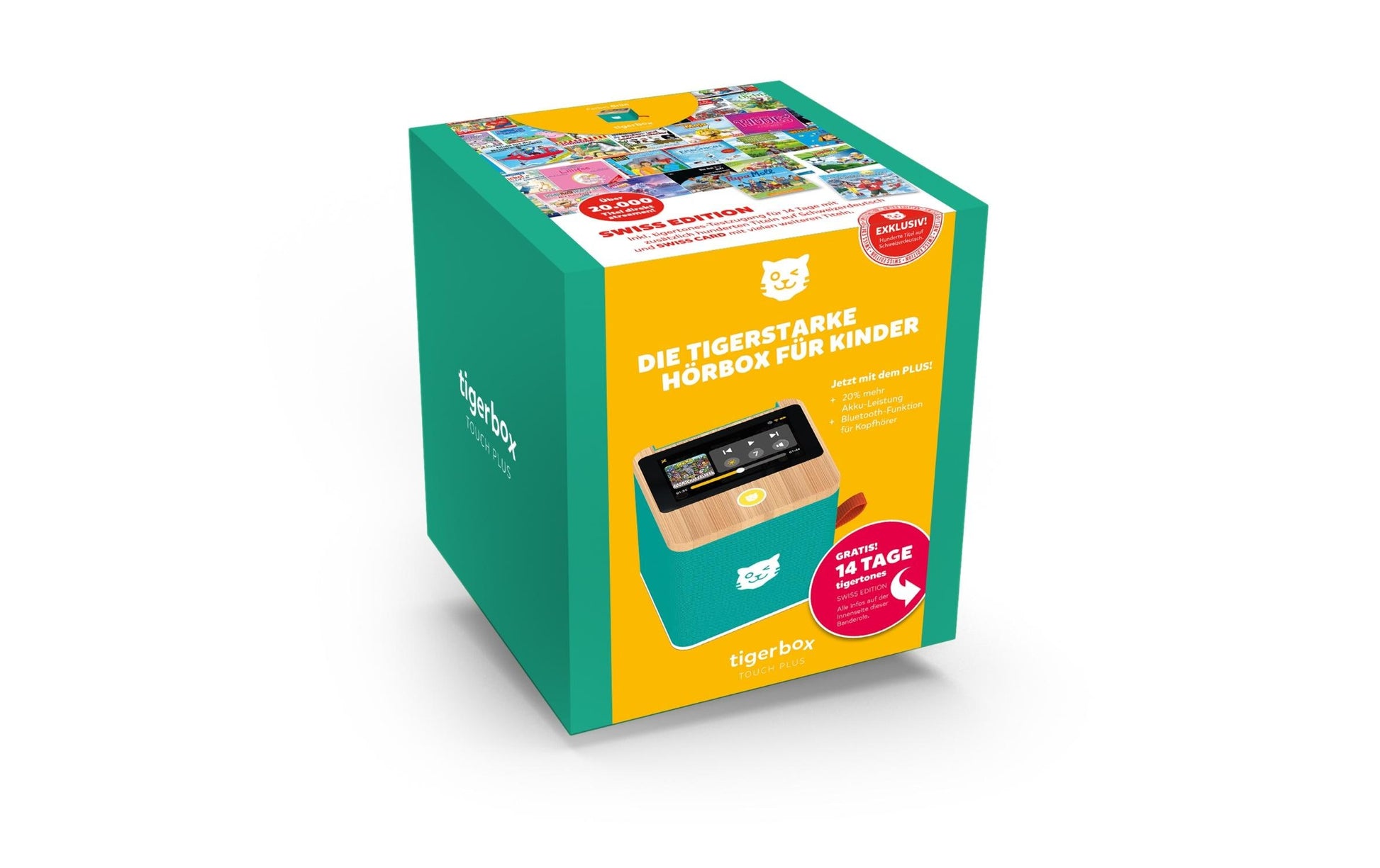 Tigermedia Tigerbox TOUCH PLUS – Abspielgerät, Schweizerdeutsch, Swiss-Edition, ab 4 Jahren – Grün