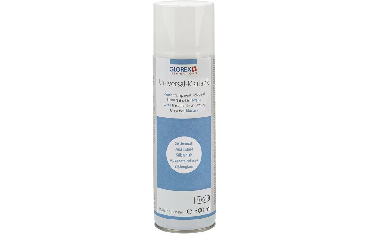 Glorex Universal Farbspray, wasserbasiert – seidenmatt – 300 ml – für Innen- und Aussenbereich