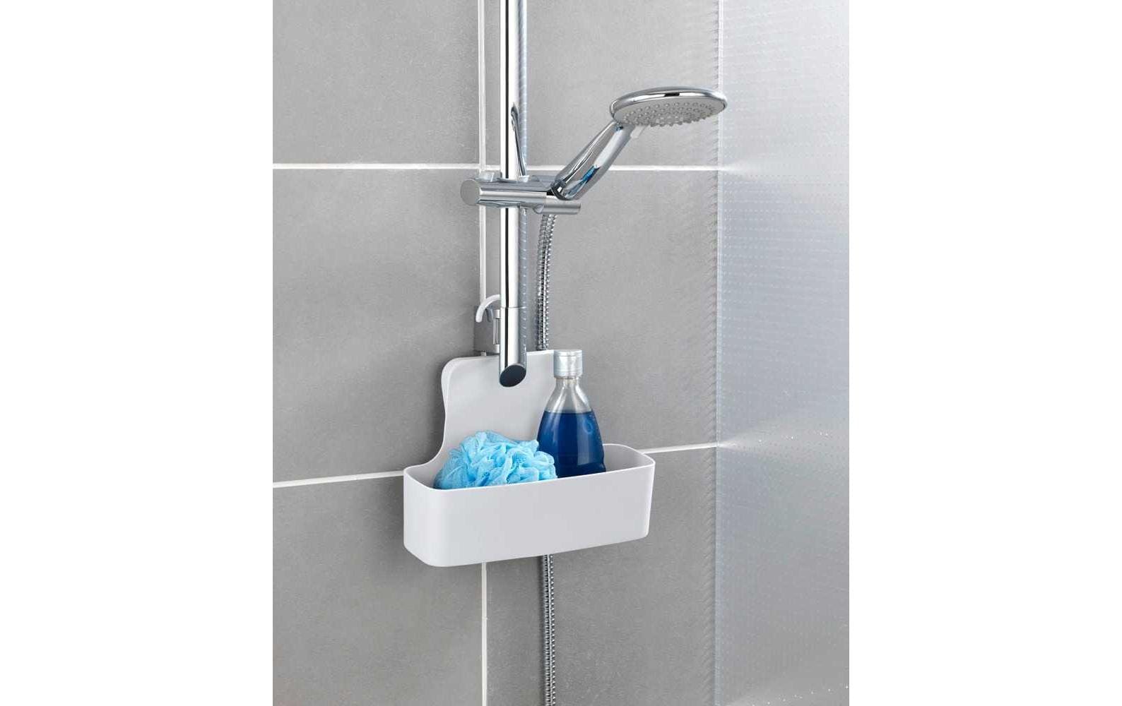 WENKO Seifenhalter (Wand) Barcelona – Polyurethan/Polyvinylchlorid (PVC), Haken, 26×9×24 cm, Weiss