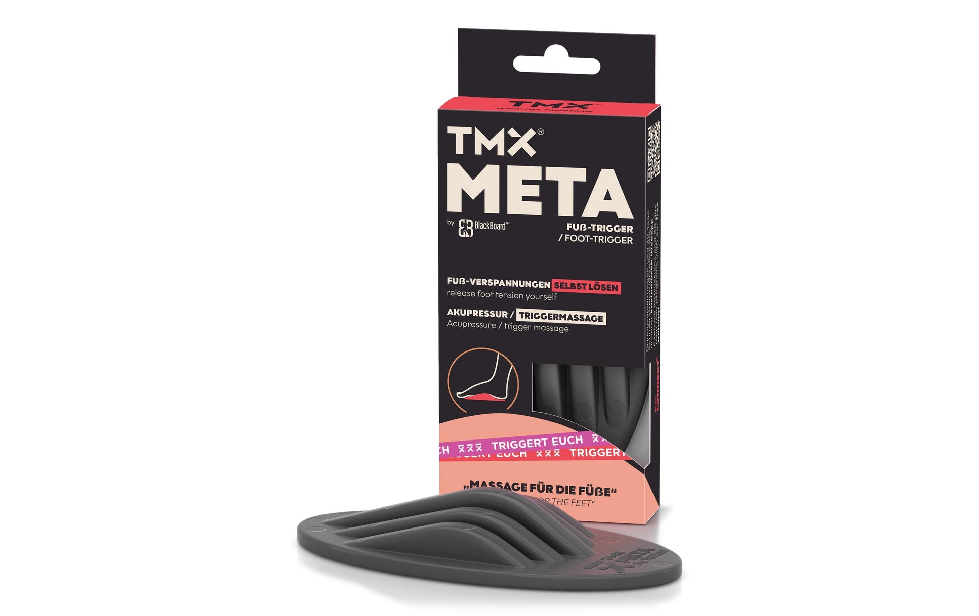 TMX Meta – Fitnessrolle, sehr hart, schwarz