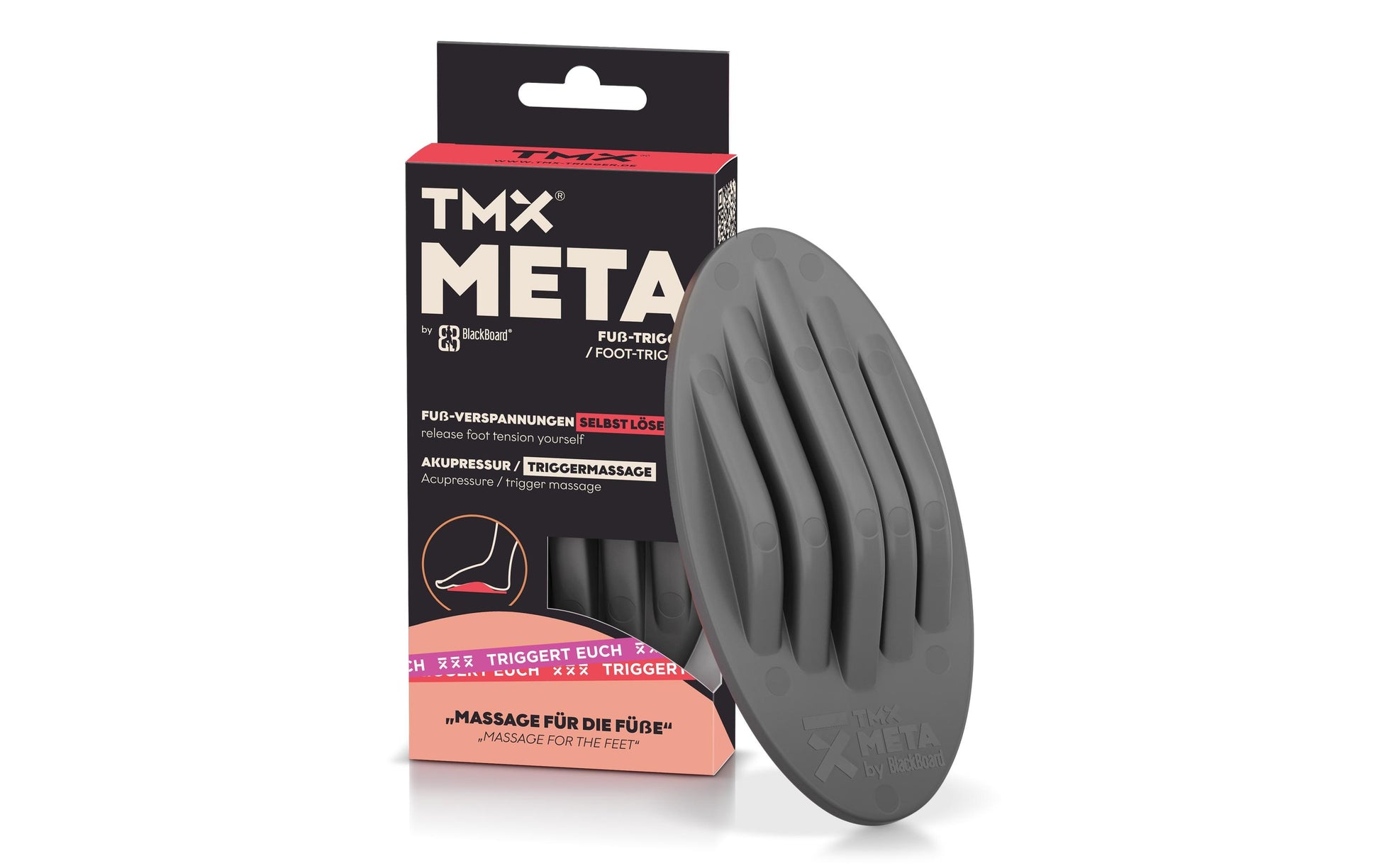 TMX Meta – Fitnessrolle, sehr hart, schwarz