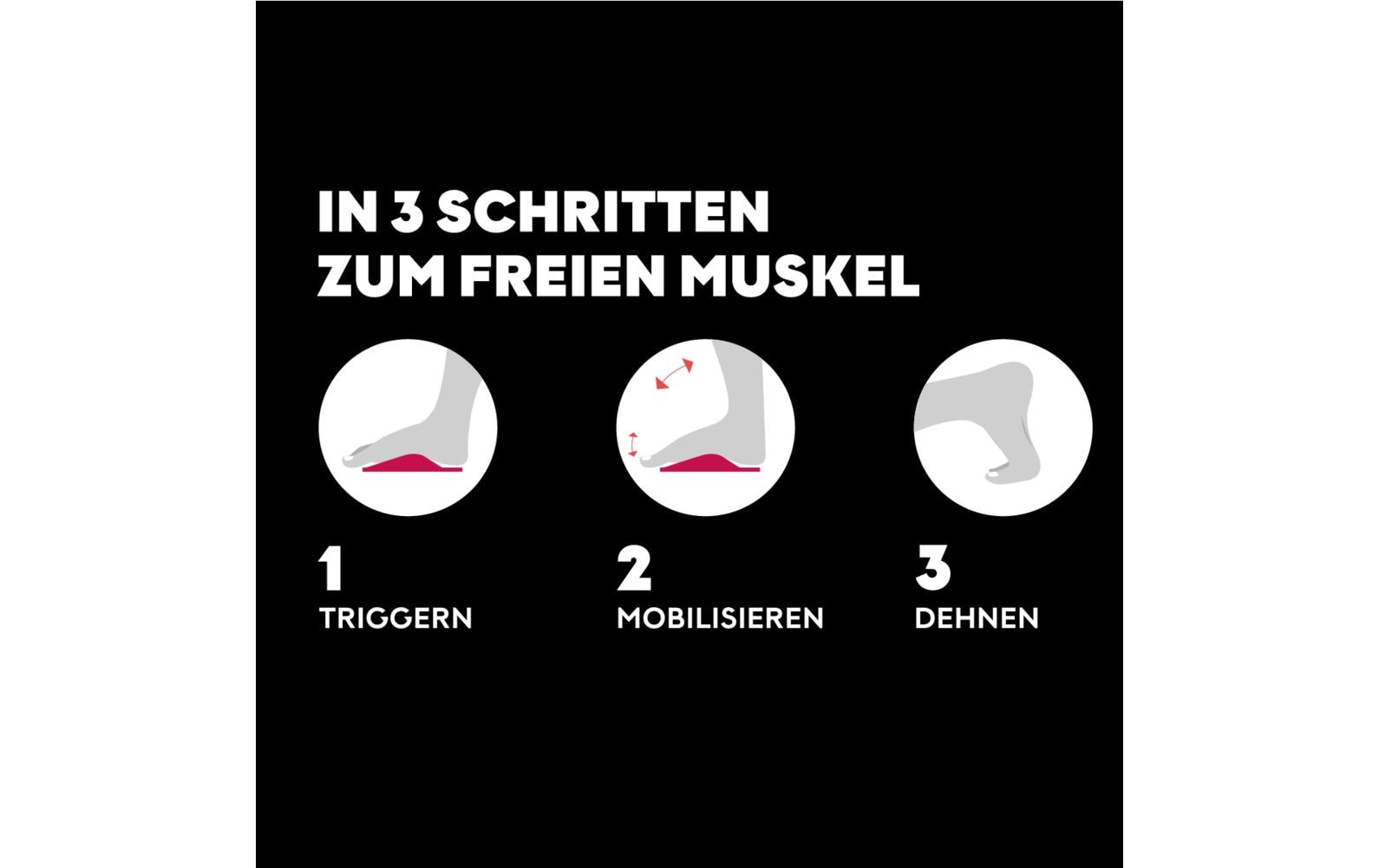 TMX Meta – Fitnessrolle, sehr hart, schwarz
