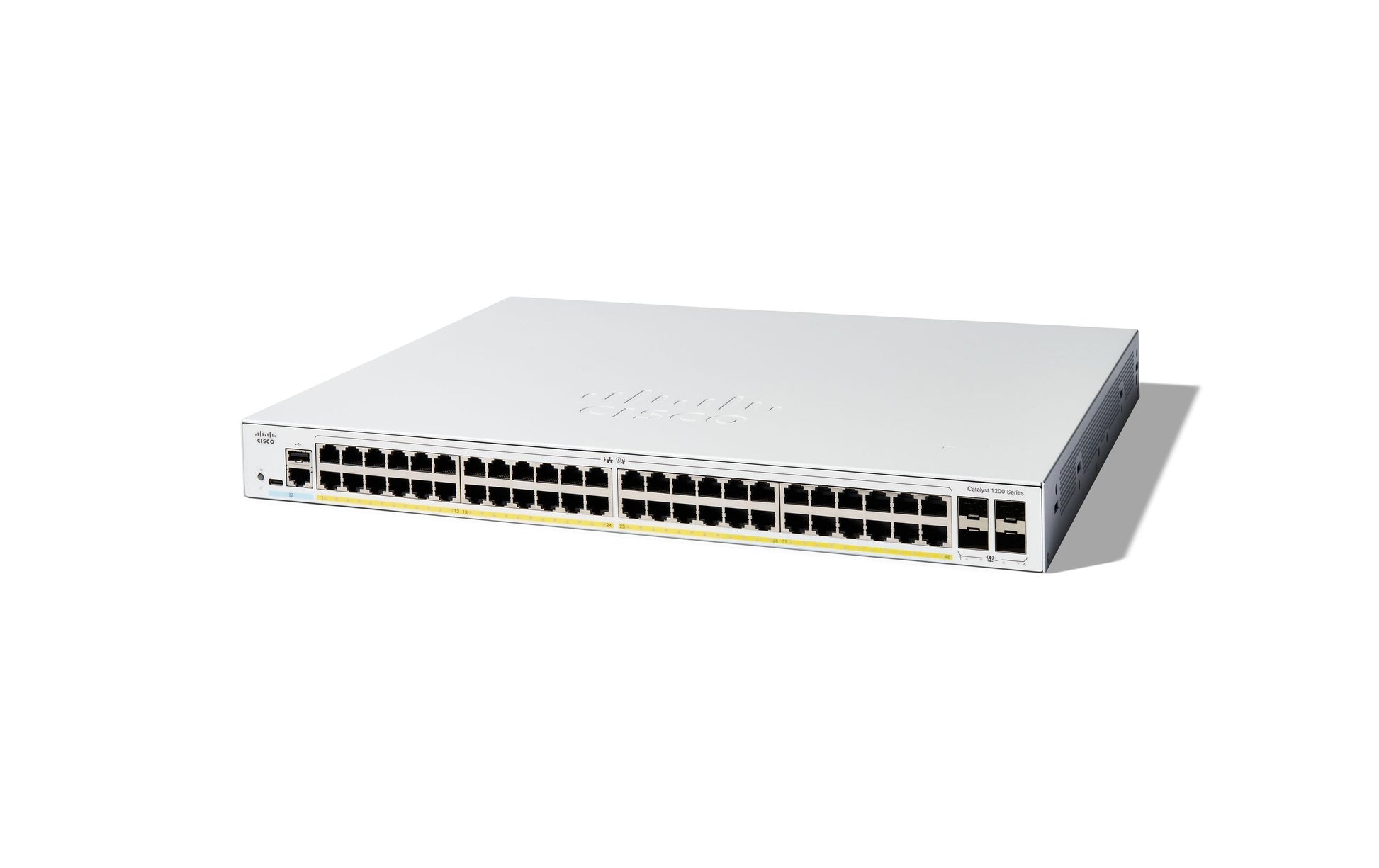 Cisco C1200-48P-4X – Managed Switch – 48×GbE, 4×SFP+, L2/L3, PoE