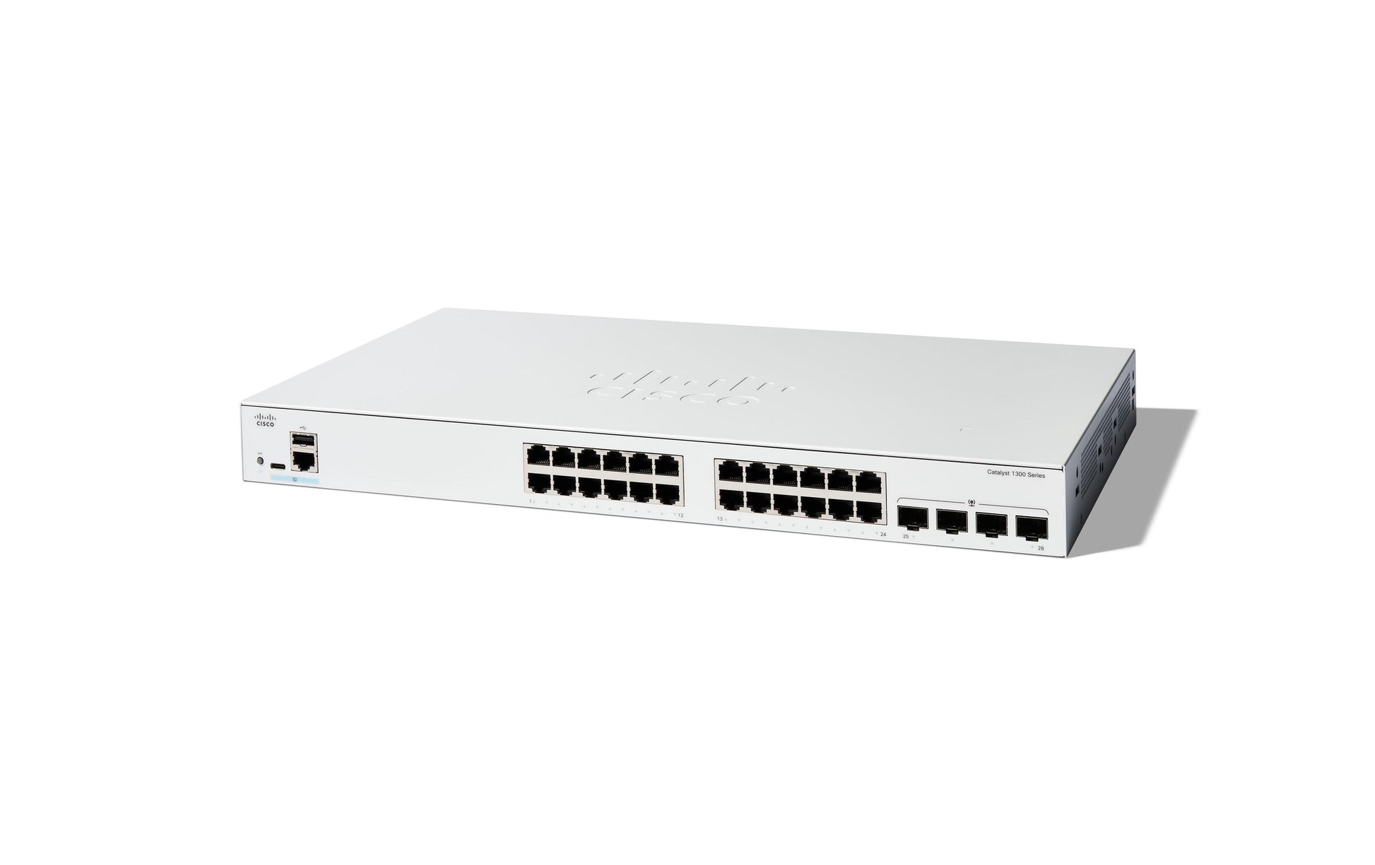 Cisco C1300-24T-4G – Managed Switch – 24×GbE, 4×SFP, L2+/L3, 1U
