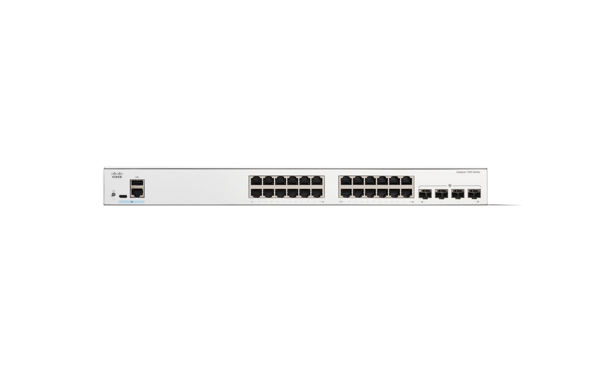 Cisco C1300-24T-4G – Managed Switch – 24×GbE, 4×SFP, L2+/L3, 1U