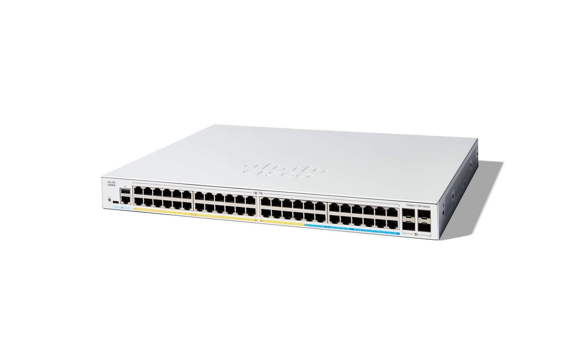Cisco C1300-48FP-4G – Managed Switch – 48×GbE, 4×SFP, L2/L3, PoE