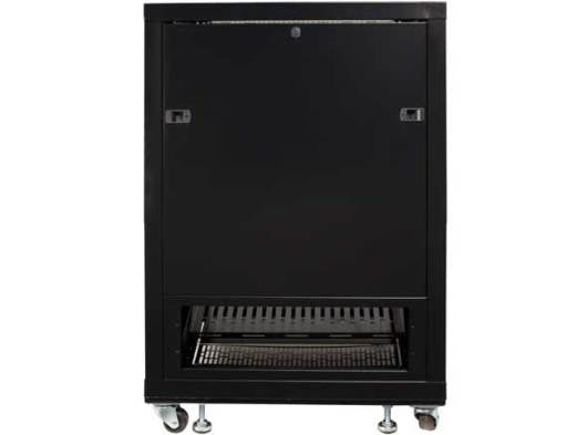 SANUS CFR2115 – Freistehendes Rack, 15U, Tragkraft 226,8 kg, Lenkrollen, Schwarz