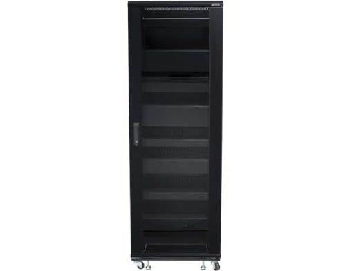 SANUS CFR2136 – 19" Netzwerkschrank 36U, mit Rollen, schwarz, Stahl