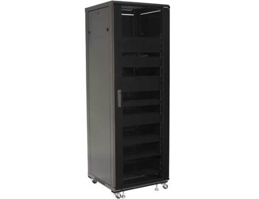 SANUS CFR2136 – 19" Netzwerkschrank 36U, mit Rollen, schwarz, Stahl