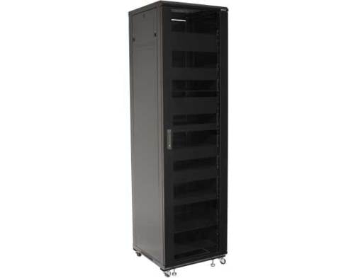 SANUS CFR2144 – 19" Netzwerkschrank 44U, mit Rollen, schwarz, Stahl